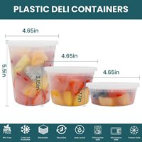 Contenedor Desechable Transparente de Plástico de 32oz, a Prueba de Fugas, Libre de BPA, con Tapa, Apto para Microondas, para Comida para Llevar, Uso en Restaurantes, Estilo Americano
