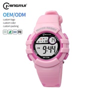 Montre pour enfants, garçons, filles, MINGRUI, montres numériques, rétroéclairage LED, étanche WR30M, bracelet de dessin animé, montre électronique pour enfants, OEM ODM
