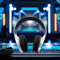Casque de jeu OEM d'usine avec annulation active du bruit et éclairage LED, étanche IPX5 pour PS5/PS4/PC