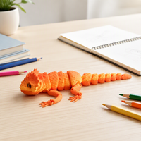 Offre Spéciale : Figurine Articulée en Plastique Imprimée en 3D, Grande Lézard Monobloc avec Articulations Mobiles – Cadeau pour Adultes, Jouet Anti-Stress