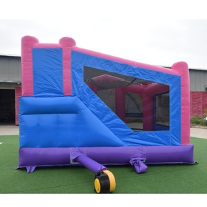 <span class=keywords><strong>Castillo</strong></span> Inflable Comercial con Tobogán para Niñas, Modelo Princess Castle Combo Moon Walk, en Venta - Product Image 5