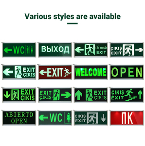 Wall Mounted Nickel-Cadmium Indoor Rechargeable Fire Led Emergency Exit Sign <b>Light</b> - Product Image 4