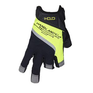 Guantes de Trabajo Mecánicos de Protección para Exteriores Duraderos con Palma Sintética con Logotipo Personalizado PRI de 3 Dedos sin Dedos con Parche Acolchado de Espuma - Product Image 2