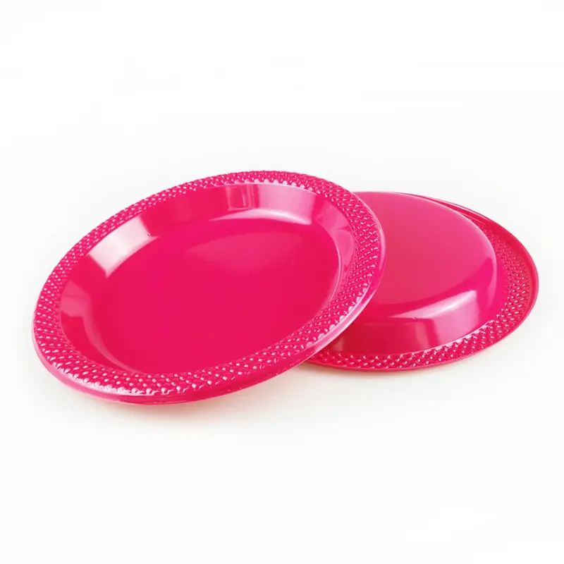 Disposable Party One Time Use Dishes Plastic Blister Dinner Plate Charger Quantity Customize Technology Packaging Pattern Food