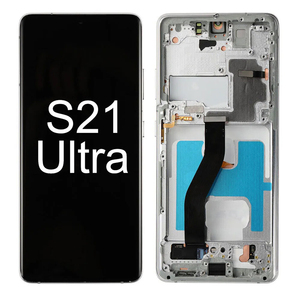 Écran AMOLED LCD pour <span class=keywords><strong>Samsung</strong></span> <span class=keywords><strong>S21</strong></span> <span class=keywords><strong>Ultra</strong></span> 5G 6,78 pouces, non pleine <span class=keywords><strong>taille</strong></span>, avec cadre, prise en charge de l'empreinte digitale, outil de remplacement de téléphone - Product Image 1