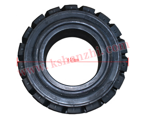 Venta al por mayor nuevo neumático de goma sólida de plástico con rodamiento de bolas Venta caliente 200*50-10 Piezas de montacargas para industrias minoristas - Product Image 1