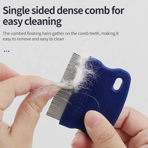 Pettine per la pulizia dei peli di gatto con Logo personalizzato all'ingrosso della fabbrica pettine per pulci per animali domestici - Product Image 2