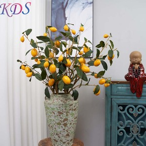 Limonero Artificial artificial de imitación de limón, decoración Artificial de plantas de imitación, árboles de Navidad de plástico, venta al por mayor - Product Image 3