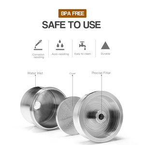 Thép không gỉ bơm lại cà phê tái sử dụng viên nang Vỏ lọc cho illy-s iperespresso X9 X8 X7.1 Y5 Y3 y1.1 Máy pha cà phê - Product Image 5
