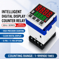 Compteur LED industriel 1-999900, haute fréquence, comptage ascendant/descendant avec bouton de réinitialisation, fonction de mémoire et de comptage par capteur