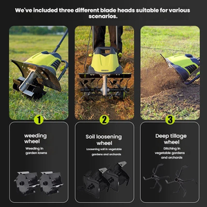 <span class=keywords><strong>Scarificateur</strong></span> électrique puissant pour jardin <span class=keywords><strong>1500W</strong></span>, mini-motoculteur pour la préparation du sol et le désherbage en verger - Product Image 6