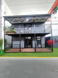บ้านสำเร็จรูปเหล็กแบบขยายได้ 2 ชั้น สำหรับสำนักงานและบ้านพักตากอากาศขนาดเล็ก ดีไซน์ทันสมัย - Product Image 3