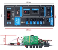 Module amplificateur DSP BT haute puissance T28 pour enceinte trolley 8-18 pouces, amplificateur audio extérieur 60W mono/stéréo