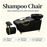Fauteuil Lave-Tête Moderne pour Salon de Coiffure et Barbershop