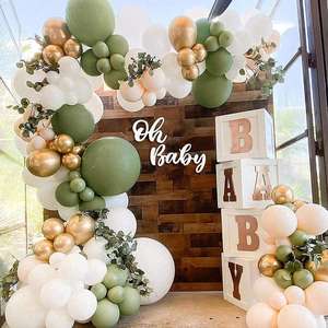 Kit de Arco de Globos de Látex Brillante para Fiestas de Cumpleaños, en Colores Rosa, Azul y Dorado, para Decoración de Bodas, Baby Showers, Navidad y Festivales - Product Image 1