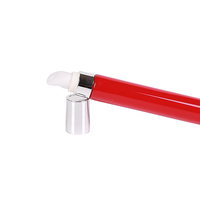 Tube de brillant à lèvres vide en plastique doré de luxe, surface brillante, couleur personnalisée, pour masque facial et rouge à lèvres, vente en gros