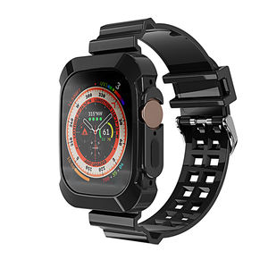 Boîtier de <span class=keywords><strong>bracelet</strong></span> de montre en TPU sport <span class=keywords><strong>transparent</strong></span> pour IWatch Series Ultra 49mm 46 45 44 42 41 mm <span class=keywords><strong>Bracelet</strong></span> de couverture de ceinture <span class=keywords><strong>transparent</strong></span> pour <span class=keywords><strong>Apple</strong></span> <span class=keywords><strong>Watch</strong></span> - Product Image 1