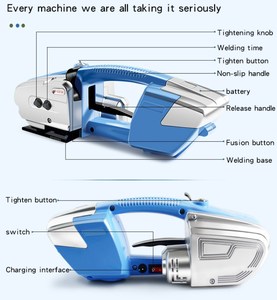 Chất lượng cao phổ biến điện xách tay bán tự động máy đóng đai PP/Pet dây đai CE chứng nhận thực phẩm nước giải khát giấy trường hợp - Product Image 4
