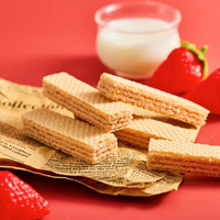 Vente en gros à bas prix Biscuit collation exotique saveur noix de coco croustillant gaufrette biscuits 100g