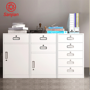 Sanjian Export Steel Small Size <strong>Low</strong> Height Filing Single Door with 2 Drawer Adjustable Shelves Steel Metal File <strong>Storage</strong> <strong>Cabinet</strong> - Product Image 4