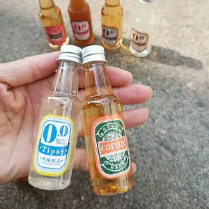 Mini Liquor Bottles 25ml 50ml Mini Empty Plastic Alcohol Shot Bottles with Aluminium Cap or Plastic Child Proof Li