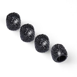 Rhinestone Encrusted Valve <b>Cap</b> For American Valve <b>Stem</b> Car Tire Accessories Crystal Decorative Replacement <b>Caps</b> - Product Image 2