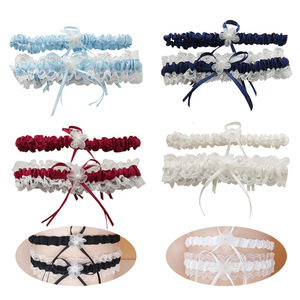 Jarretelles Sexy pour mariage, 1 pièce, ceinture de jarretelles avec ruban, pour fête de <span class=keywords><strong>mariée</strong></span> - Product Image 1