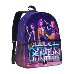 Tas Ransel Anak Sekolah JM3 K-pop Demon Hunters Motif Kartun, Tas Ransel K-pop Anak Ringan Bertema Langit Berbintang - Product Image 3