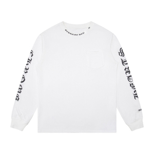 T-shirts à manches longues pour hommes Chrome Hearts Cross Harajuku avec lettrage sanskrit foncé et croix, et coque de téléphone assortie - Product Image 6