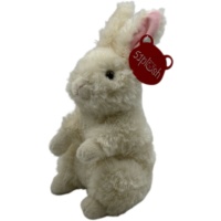 Vente chaude Petits lapins bruns et blancs Jouets en peluche personnalisables