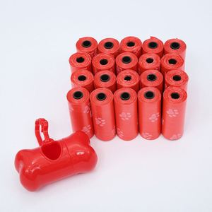 Lot de 20 sacs à déjections pour animaux de compagnie avec pelle, sacs imprimés pour excréments de chien, sacs à litière pour chat, sacs à déjections pour chien - Product Image 5