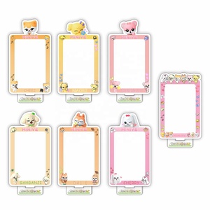 KPOP Idol Cute Cartoon POP UP IVE MINIVE Photocard Case Standee Soporte de acrílico Soporte de marco de acrílico - Product Image 3