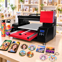 Refinecolor grand format 6090 toile acrylique autocollant coque de téléphone imprimante UV A1 UV DTF machine d'impression à plat pour les petites entreprises