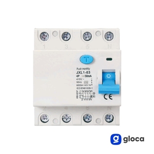 Disjoncteur différentiel Gloca Rccb 4P 30mA 380V 6kA Classe A 40A pour les foyers - Product Image 4