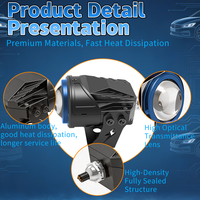 Projecteur LED MT1 à double couleur, 12V DC9-80V, étanche IP67, 4000 lumens, lumière auxiliaire universelle pour voiture et moto