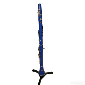 <span class=keywords><strong>Clarinete</strong></span> Bb de Música Oriental, 17 Llaves, Cuerpo de ABS Niquelado, Acabado <span class=keywords><strong>Azul</strong></span>, para Estudiantes Escolares, Principiantes y Presentaciones - Product Image 4