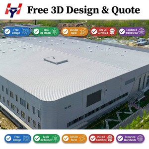 Estructura de Acero para Almacenes Industriales, Taller de Equipos Mecánicos, Almacenamiento para Industria Pesada, Estructura de Acero Prefabricada - Product Image 1