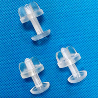 Vis de fixation Phillips en plastique acrylique transparent M5*15 M5*22 M5*30 avec rondelle de limitation intégrée pour fixation de présentoirs sur mesure