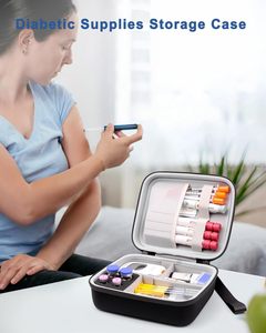 Sac Organisateur Personnalisé pour Fournitures Diabétiques : Stylos à Insuline, Flacons, Seringues, Aiguilles <span class=keywords><strong>de</strong></span> Ponction, Étui Portable pour le Stockage des Peptides - Product Image 5