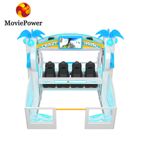 Machine multijoueur de jeu interactif VR 4 places VR Cinema Simulator VR Arcade Machine pour centre commercial avec CE Rohs