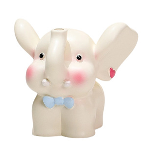 Cute Elephant Resin Ornament Animal Shape Home Decoration Artistic Gift - Product Image 5