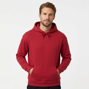 Sudadera con Capucha SAAR INDUSTRIES para Hombre, 400 Gramos, Poliéster/Algodón, Anti-Pilling, Nueva Llegada, Color Rojo, Hombros Caídos - Product Image 1