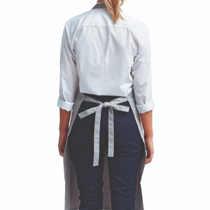 Custom LOGO Silver Cotton Long <b>Bib</b> <b>Apron</b> Durable Polyester Chef Kitchen Salon Canvas Barber Adjustable Denim <b>Apron</b> - Product Image 2