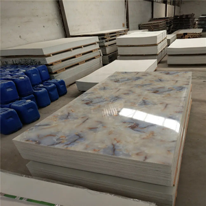 Hiện đại 3D vật nuôi bọt dán tường UV PVC đá cẩm thạch Bảng điều chỉnh không thấm nước mô hình hình học hình nền cho phòng ngủ Peel Stick cài đặt - Product Image 4