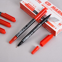 Marqueurs professionnels à double pointe, séchage rapide, encre à base d'eau, double pointe, encre non toxique, bon prix, stylo marqueur