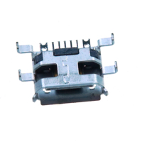 Conector USB B Micro de 5 Pines, Hembra, Tipo B, para Montaje en PCB, Reemplazo de Receptáculo SMD, Puerto de Carga USB B