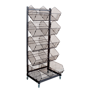 Manufacturer Retail Customized <strong>Wire</strong> Basket <strong>Display</strong> <strong>Rack</strong> for Market - Product Image 3