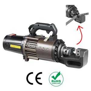เครื่องตัดเหล็กเส้นแบบมือถือ 4-32 มม. แบบพกพา 220V/110V ระบบไฮดรอลิก พร้อมใบรับรอง CE เครื่องจักรตัดโลหะสำหรับอุตสาหกรรม - Product Image 1