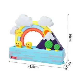 Chất Lượng Cao Trẻ Em Cầu Vồng Tắm Tắm Đồ Chơi Tắm Đồ Chơi Trượt Nước Với Theo Dõi Và Ánh Sáng - Product Image 1