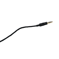 Câble de remplacement pour écouteurs semi-fini en fil de cuivre à 4 brins 3.5mm plaqué or Accessoire pour casque d'écoute pour le bricolage Opération manuelle